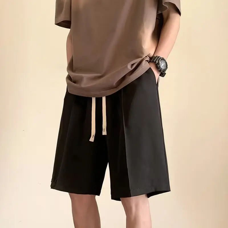Boys Shorts Set Grey Straight Loose Casual Summer — feature 10
