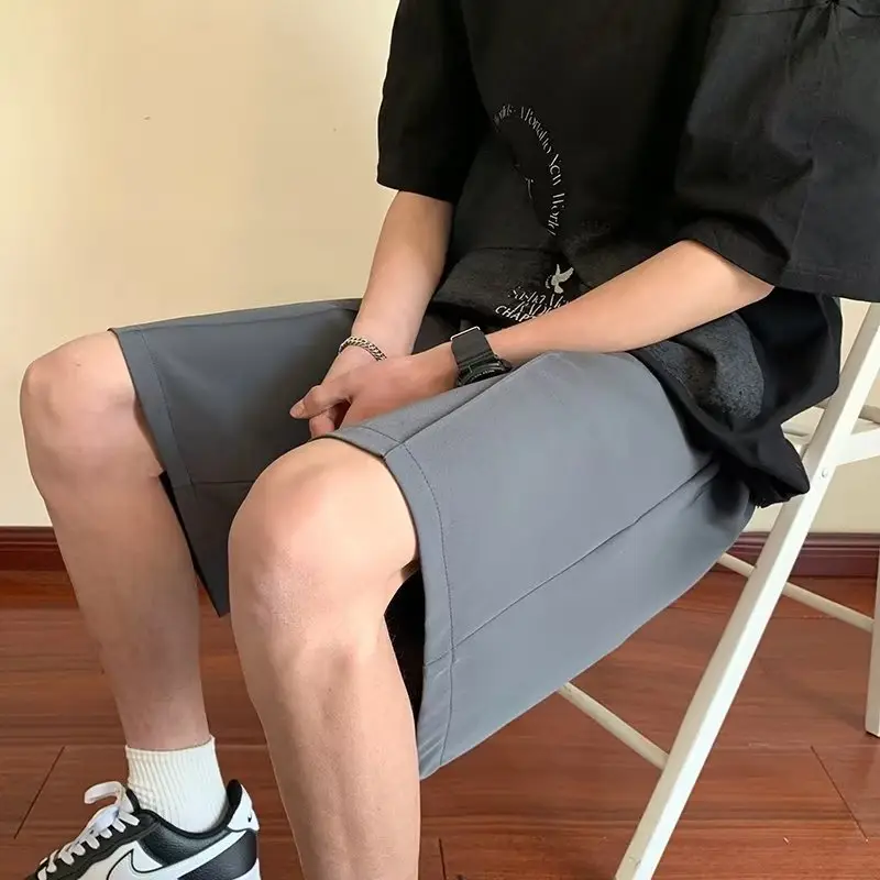 Boys Shorts Set Grey Straight Loose Casual Summer — feature 8