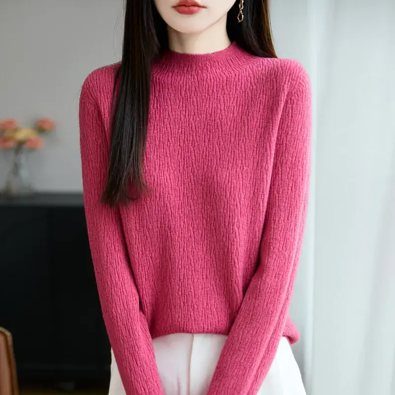 Summer Women Knitted V-Neck T-Shirt Beige — feature 11