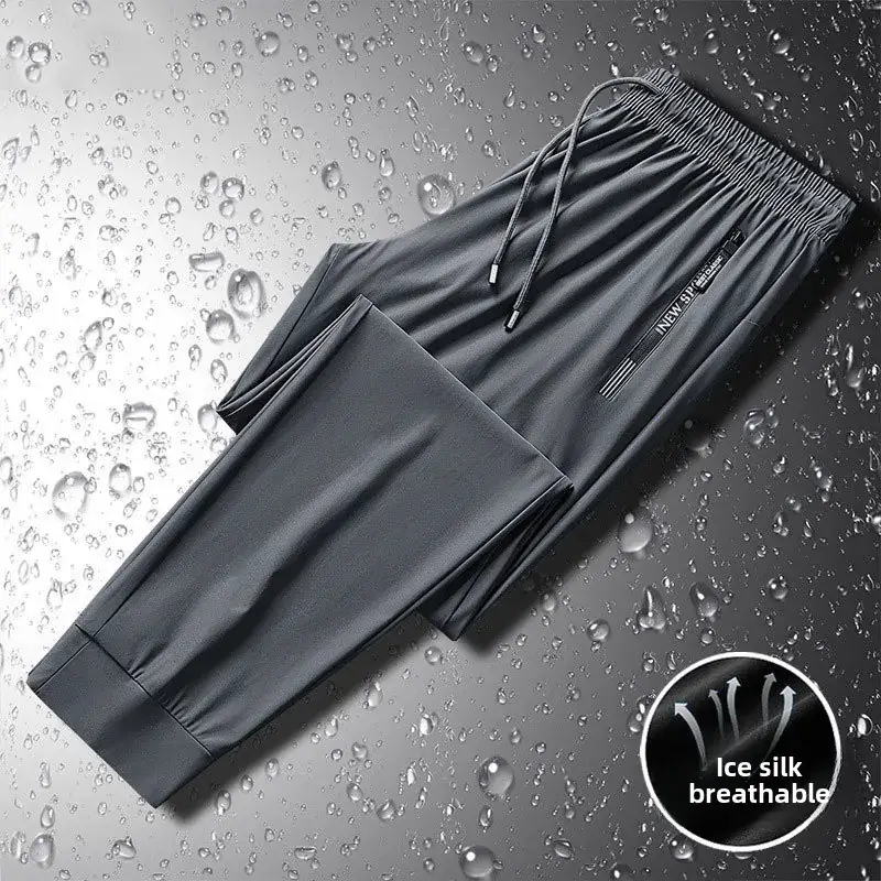 Men Ice Silk Breathable Pants Summer Wear - Image 20