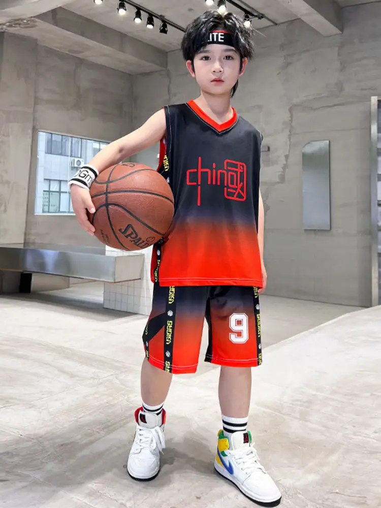 Boys Basketball 2025 Suit Cream Purple 20 Size - Image 12
