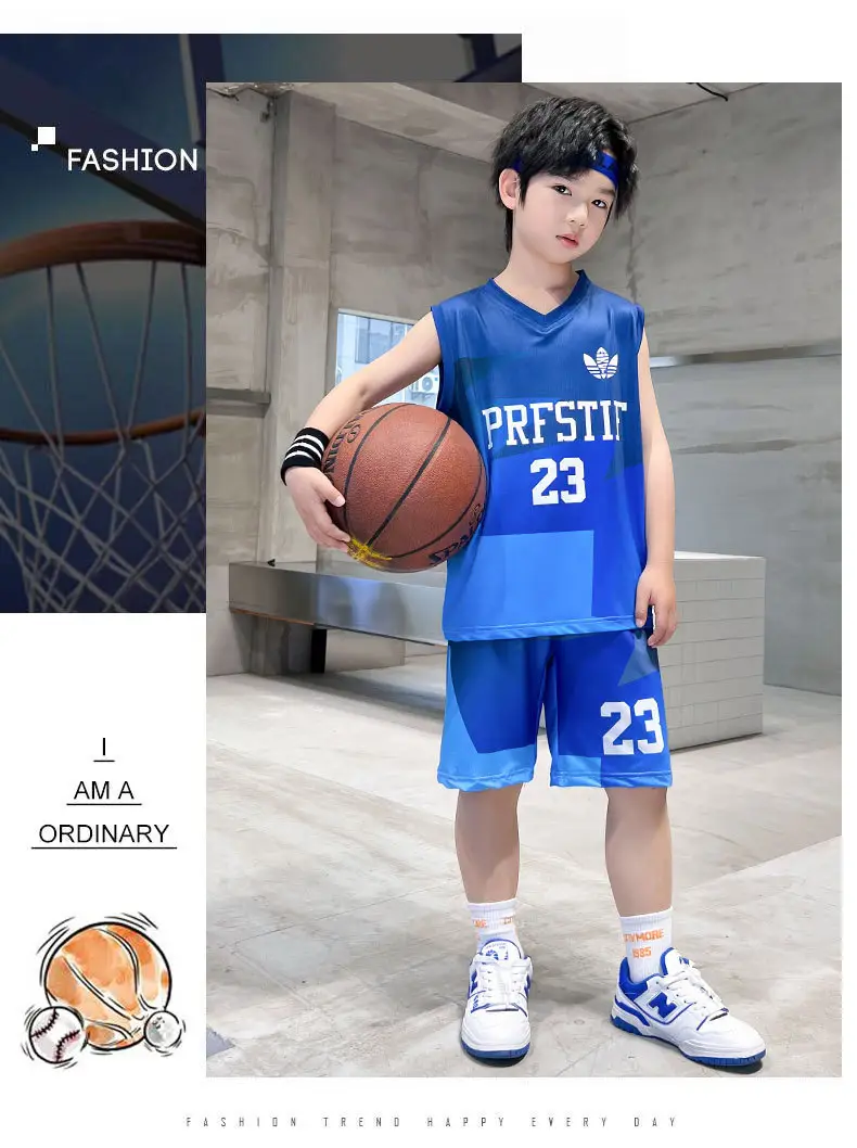 Boys Basketball 2025 Suit Cream Purple 20 Size â feature 5