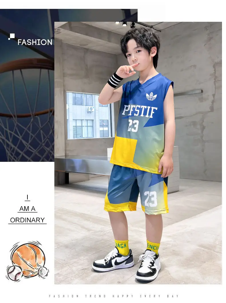 Boys Basketball 2025 Suit Cream Purple 20 Size â feature 7
