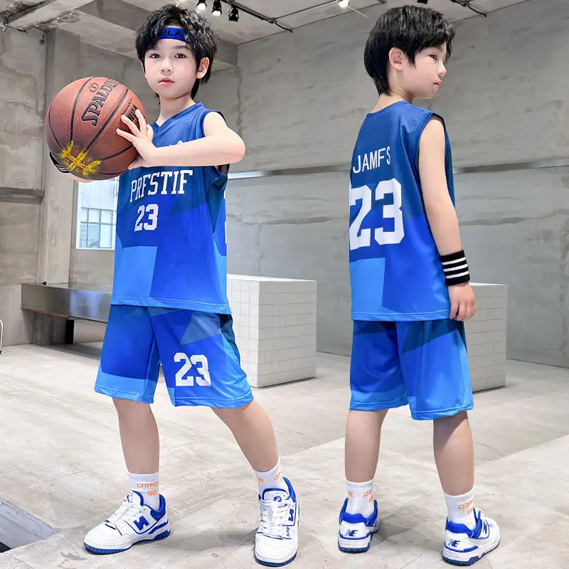 Boys Basketball 2025 Suit Cream Purple 20 Size - Image 7