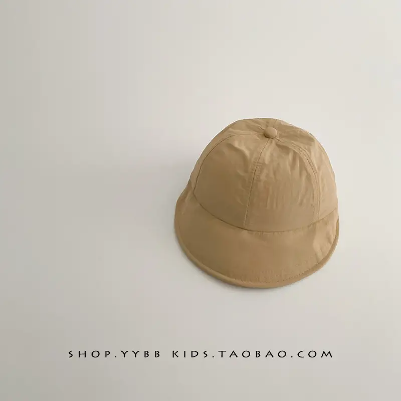 Children's Orange Beige Brim Sun Hat - Image 21
