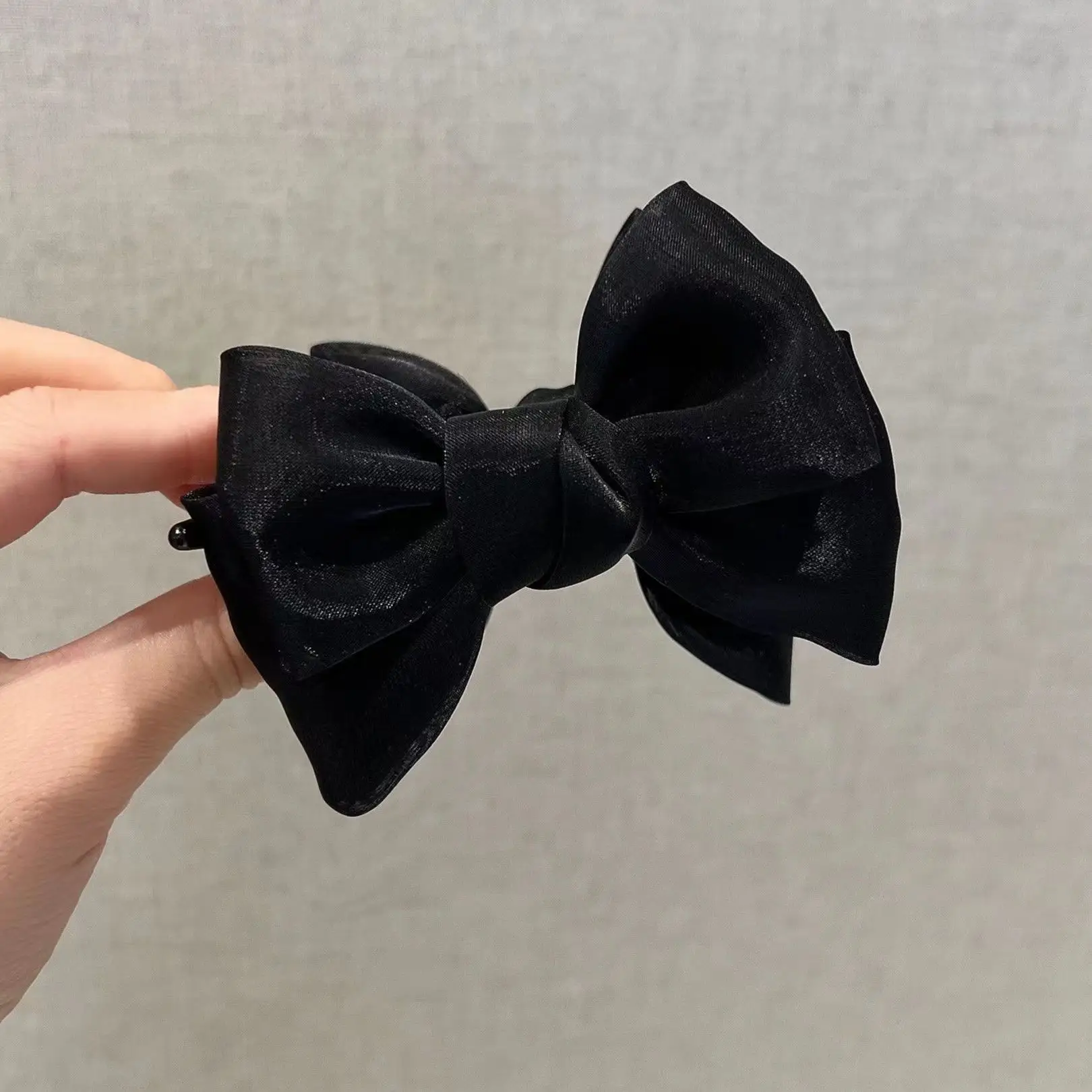 Super Fairy Pearlescent Bow Hair Grab Clip - Image 2