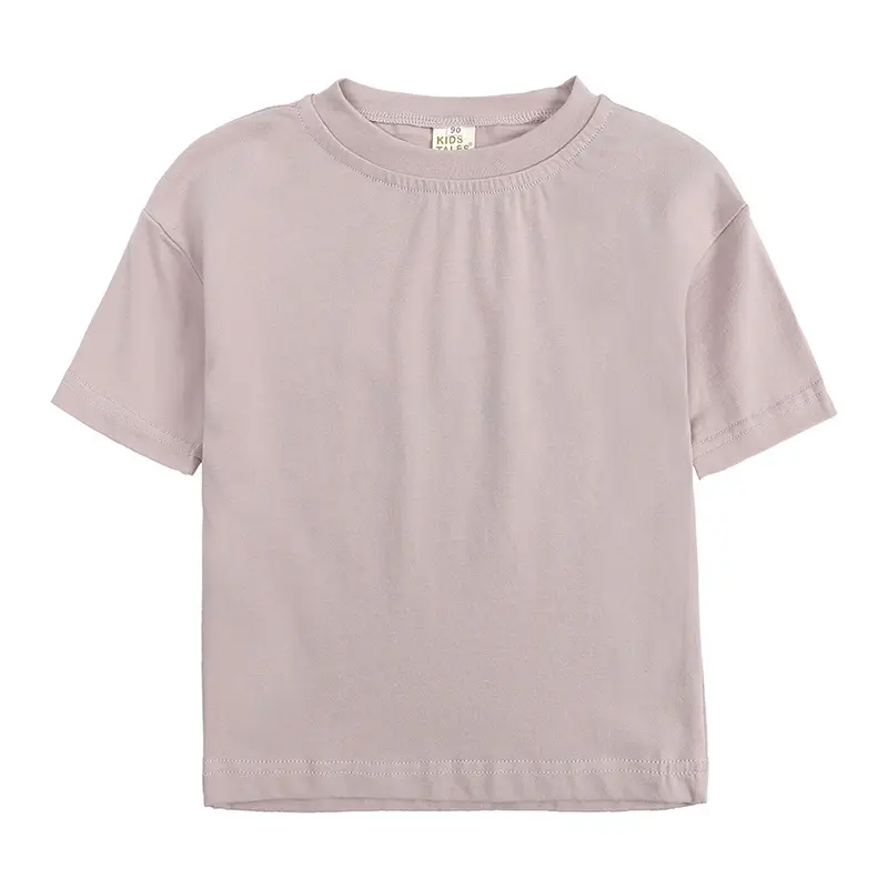 Candy-Colored Half-Sleeve Cotton T-Shirt for Boys & Girls