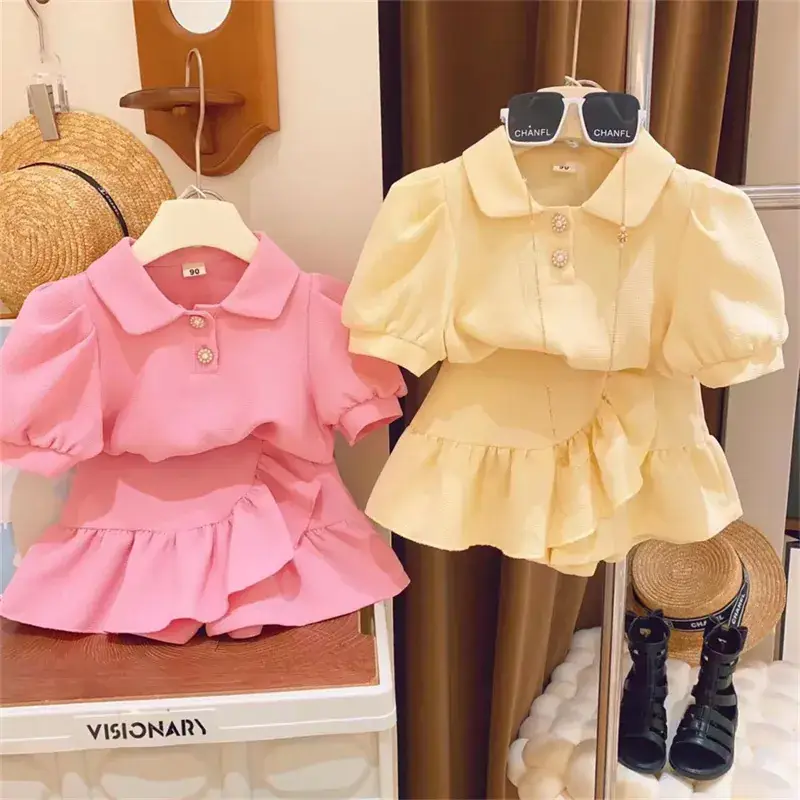 2024 Girls' 2-Piece Summer Outfit Set