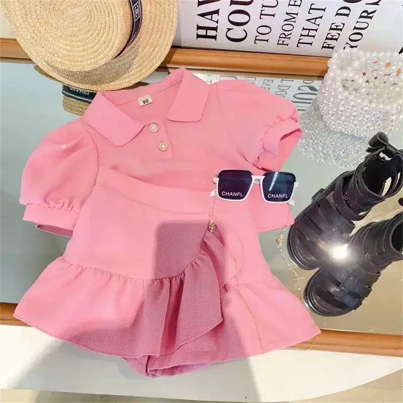 2024 Girls' 2-Piece Summer Outfit Set
