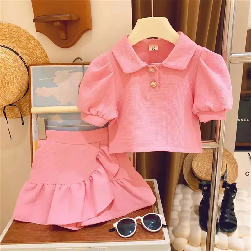 2024 Girls' 2-Piece Summer Outfit Set