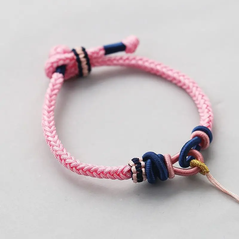 Pink Braided Transfer Beads Bracelet for Kids - Image 9