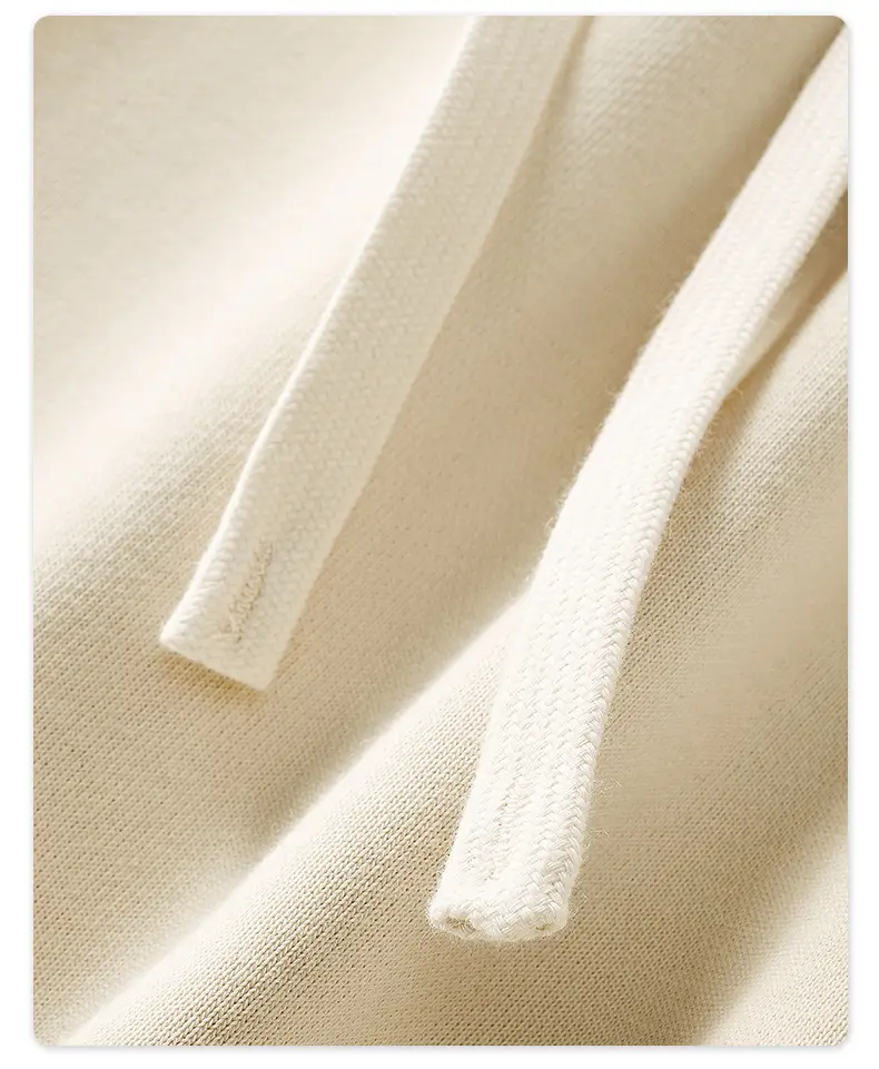 300G Heavyweight Loose Sweatpants Black Beige — feature 23