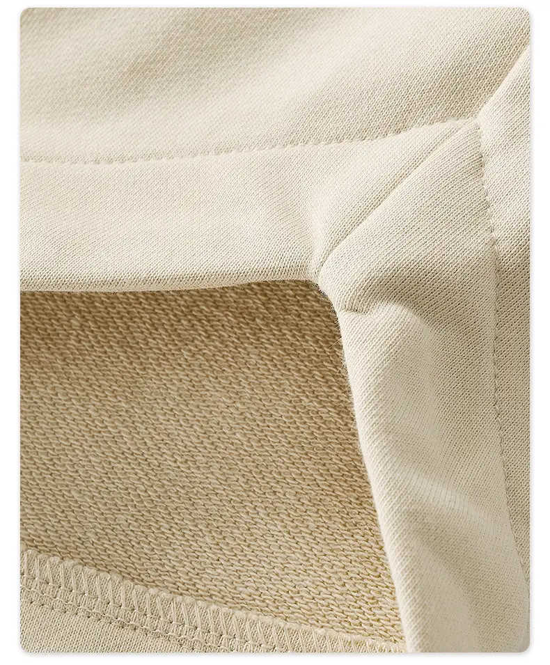 300G Heavyweight Loose Sweatpants Black Beige — feature 24