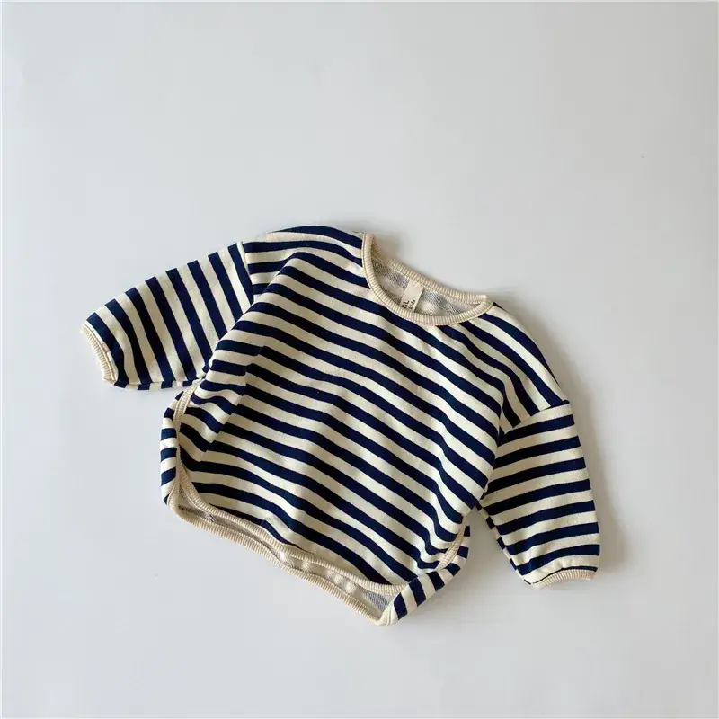 Autum Striped Sweatshirt for Boys Girls Loose Casual Wear - Image 2