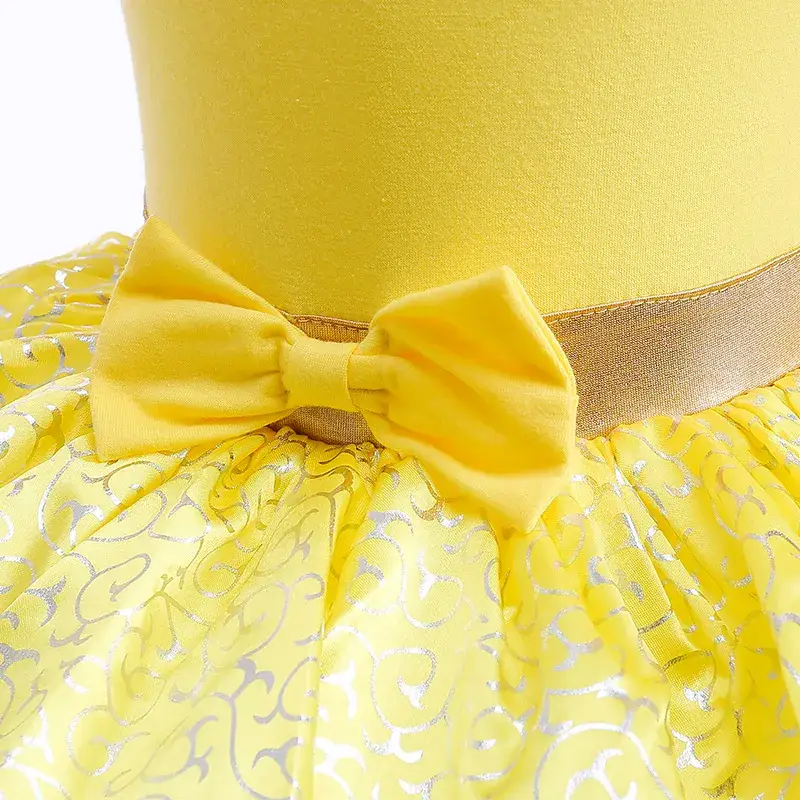 Yellow Bell Princess Wrap Fat Clothes Bow Mesh Skirt Swing Cute Climbing Clothes