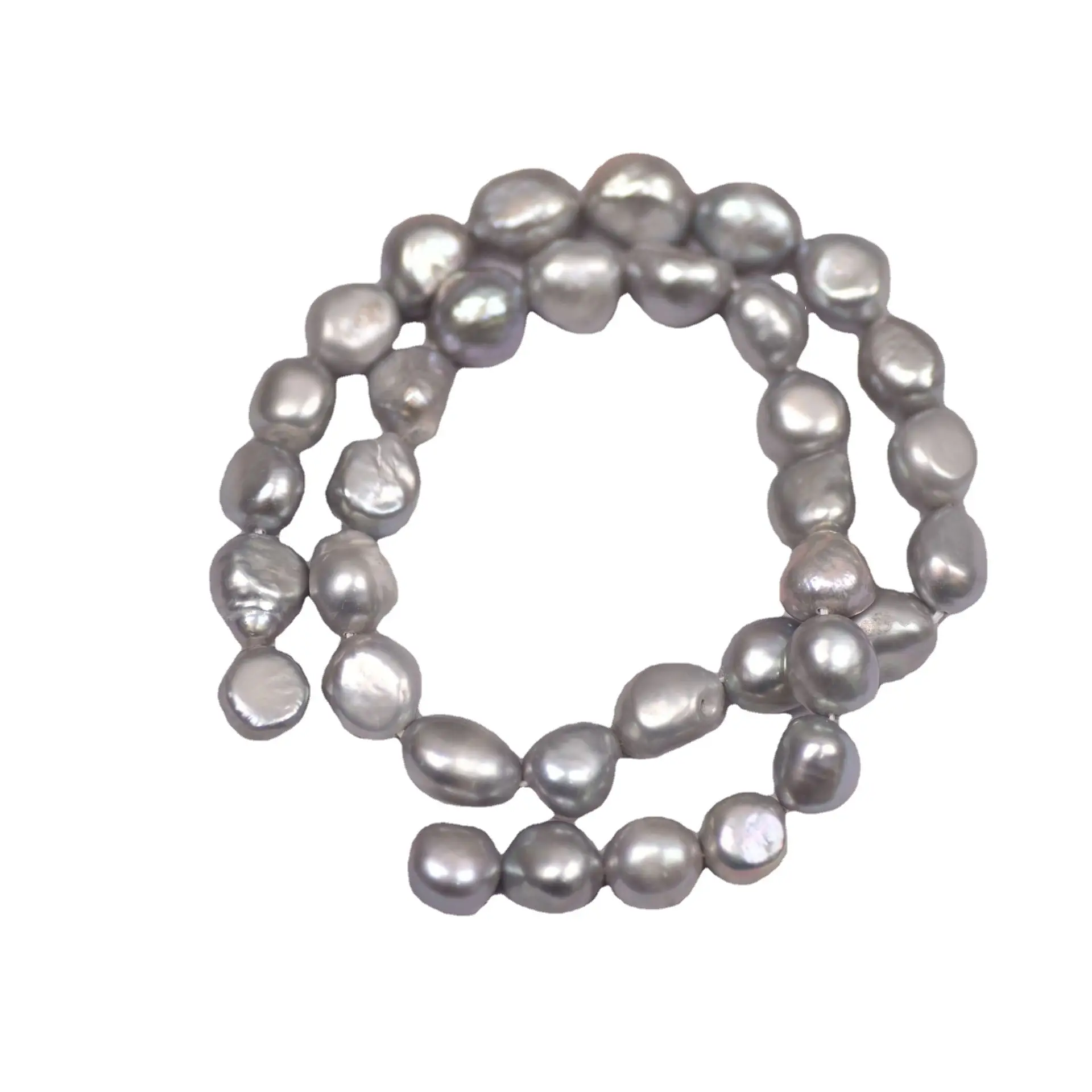 4-11mm Electroplated Gray Pearl Baroque Special Shape - Image 6