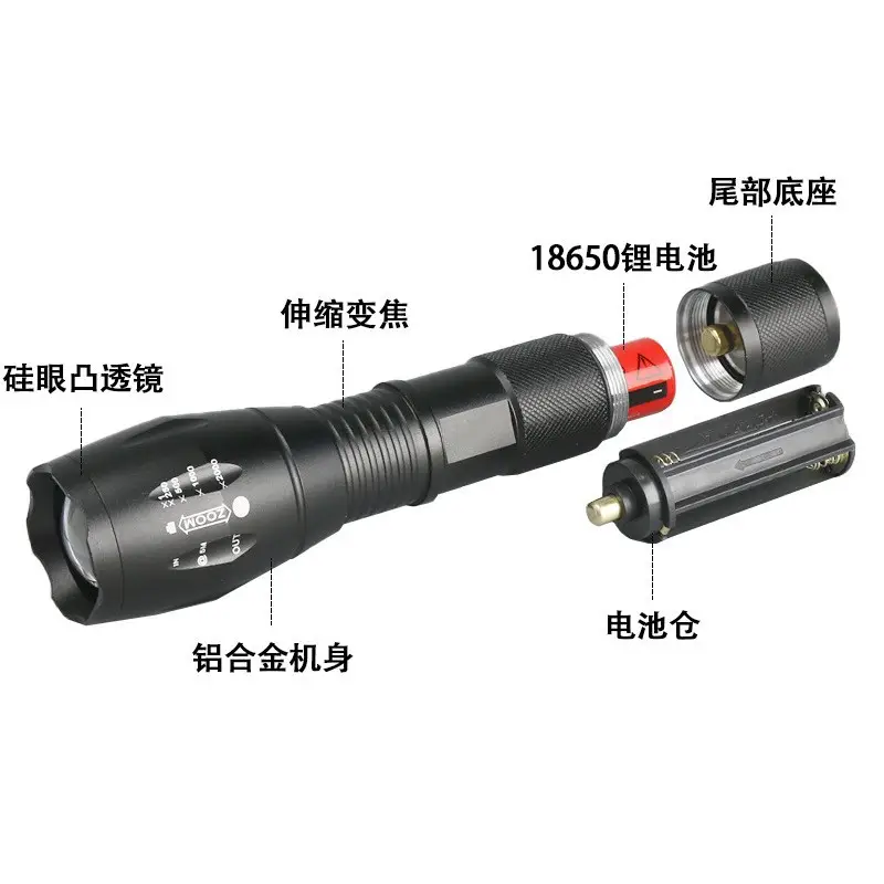 T6 Zoom Light Aluminum Waterproof Outdoor Night Running - Image 5