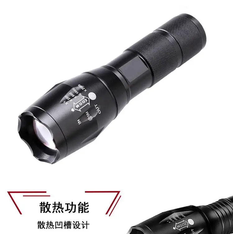 T6 Zoom Light Aluminum Waterproof Outdoor Night Running — feature 2