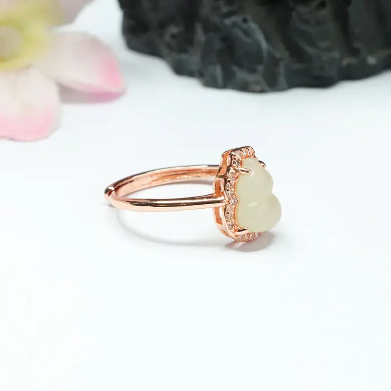 Guan Yu Jade Ring Clear Water Gourd Clear — feature 11