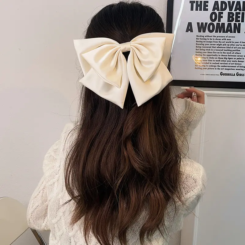 French Retro Black Bow Hairpin for Women — feature 6