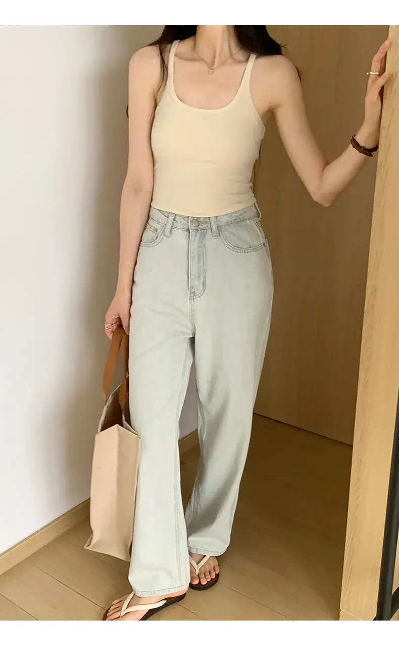 Sexy Spice Girl Threaded Vest Slim Fit 2023 Summer — feature 7