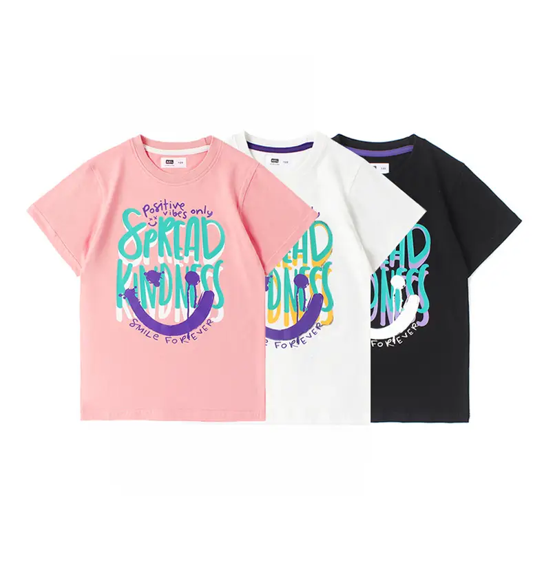 Korean Style Girls White Printed Short Sleeve T-Shirt Yellow Shorts Set — feature 34