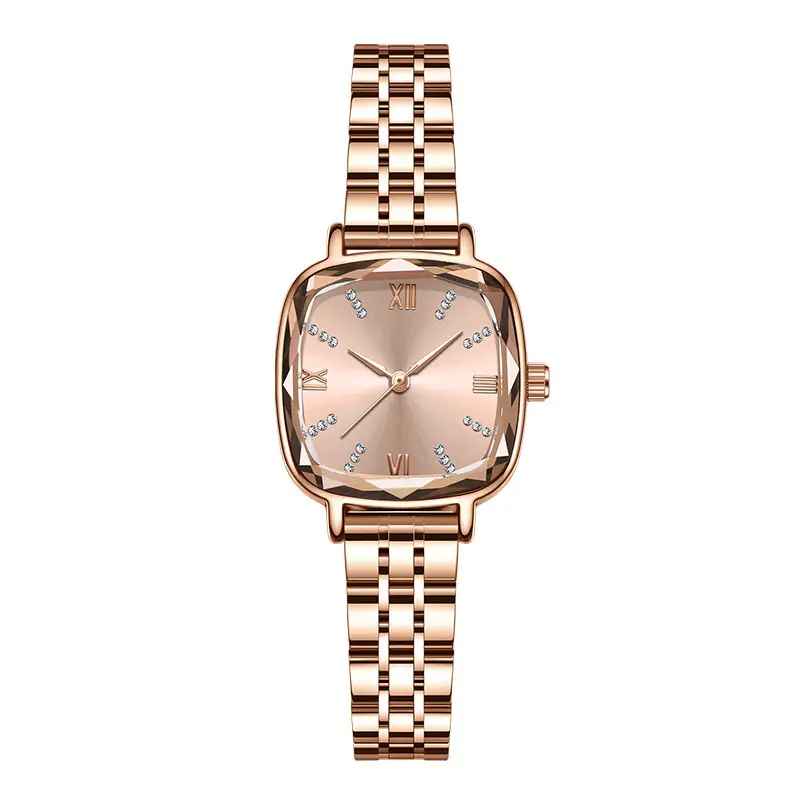 Ladies Quartz Watch Set with Bracelet Ring Earrings Necklace