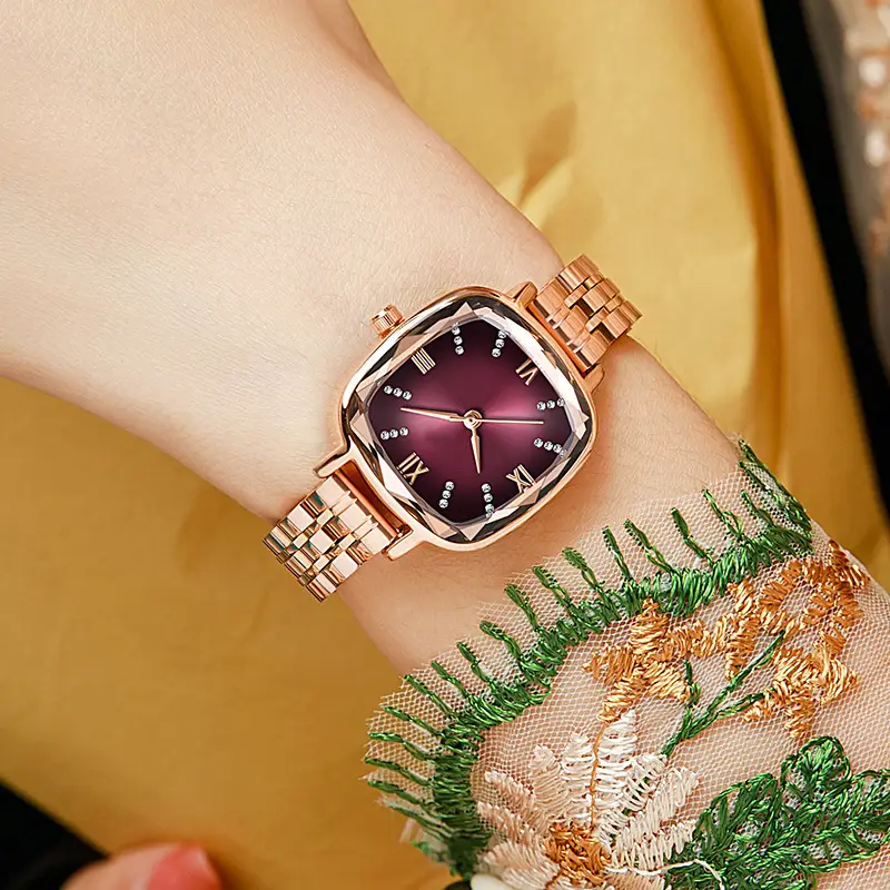 Ladies Quartz Watch Set with Bracelet Ring Earrings Necklace — feature 9