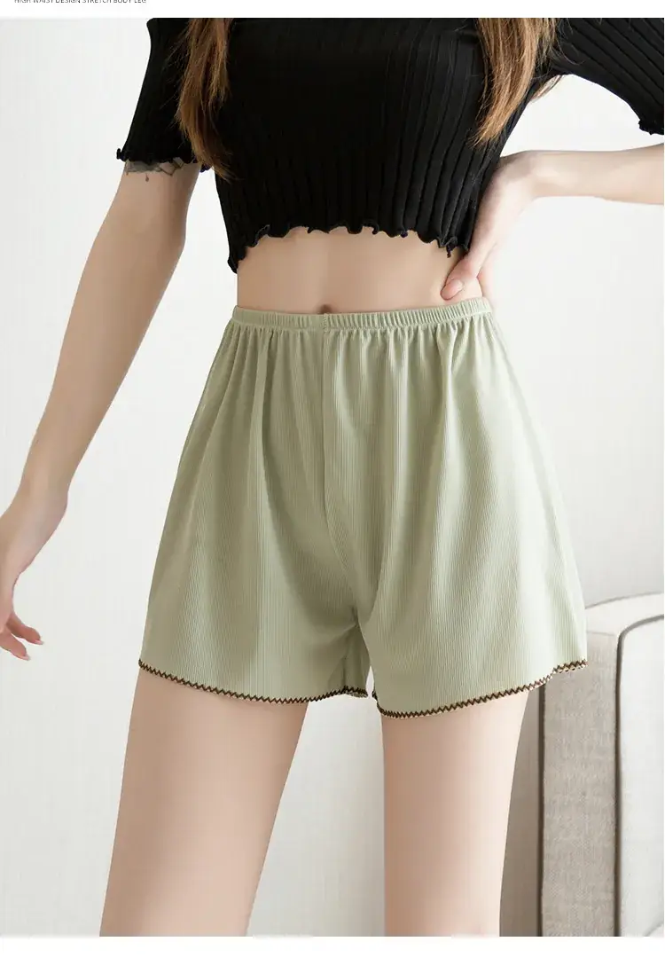 Women Ice Silk Anti-Exposure Shorts 100kg — feature 18