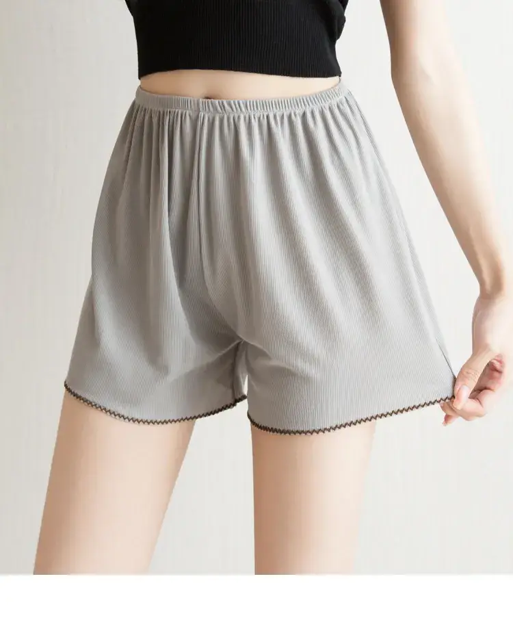 Women Ice Silk Anti-Exposure Shorts 100kg — feature 21