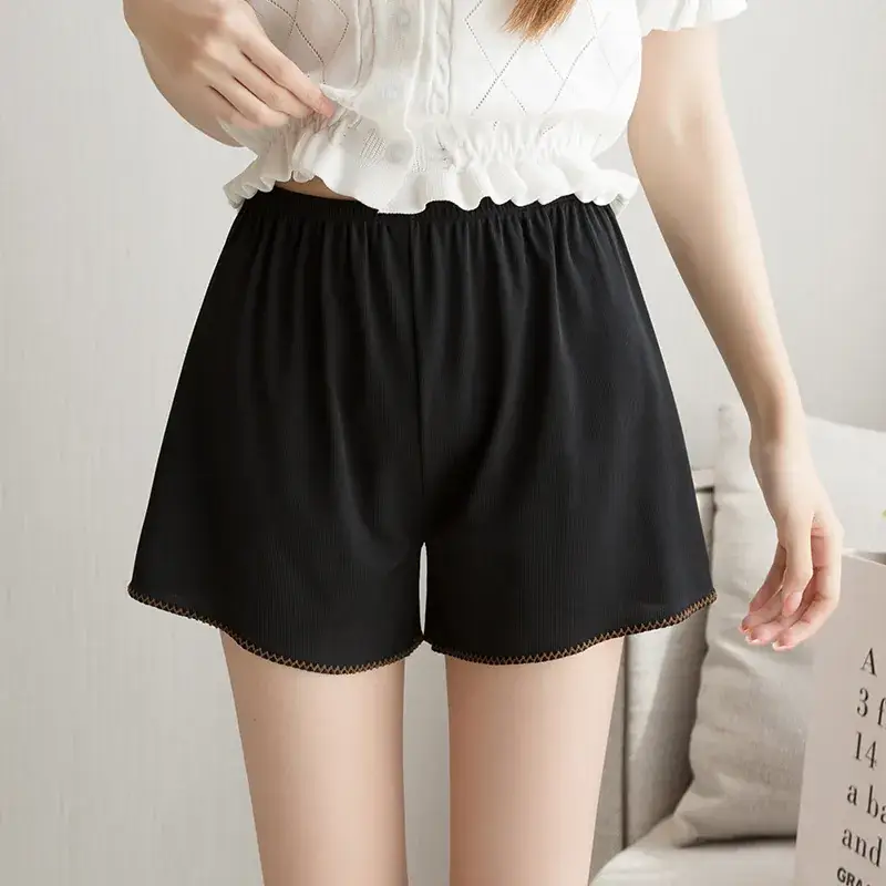 Women Ice Silk Anti-Exposure Shorts 100kg - Image 4