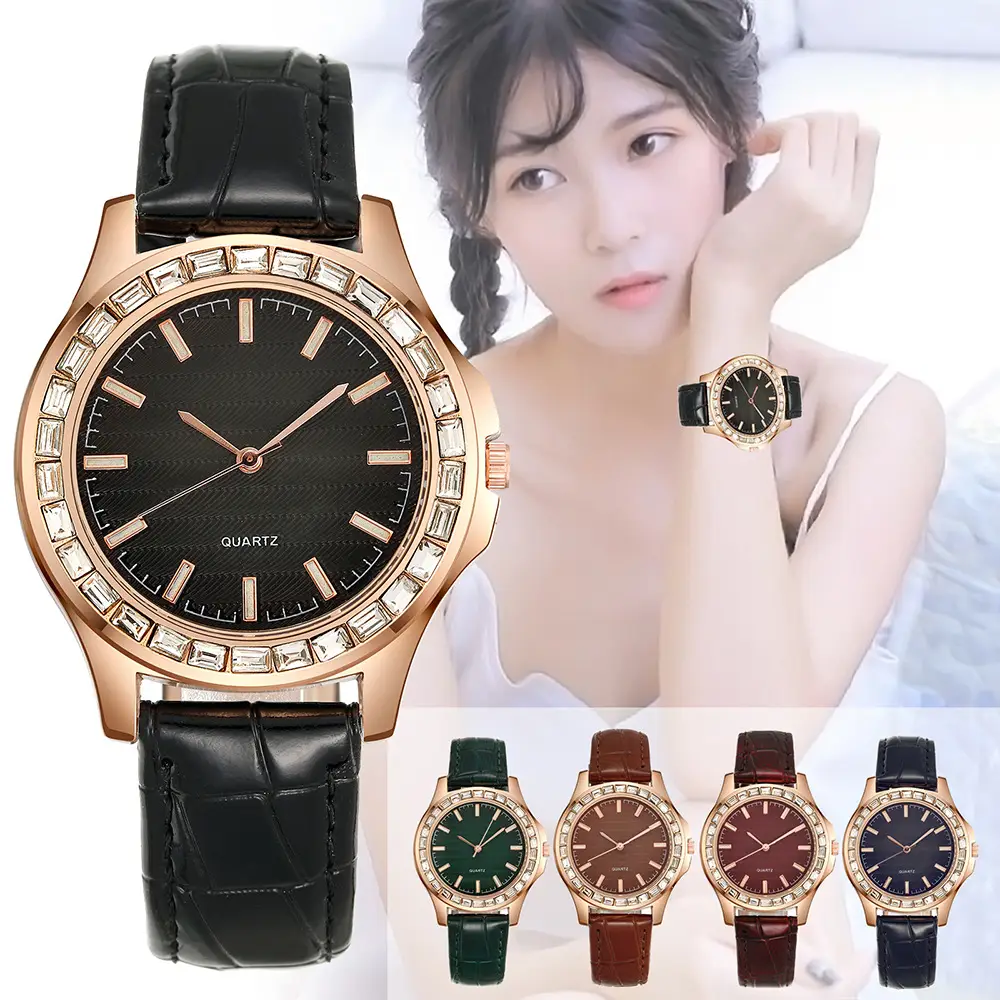 Elegant Quartz Watch Set for Women with Diamond Bracelet — feature 4