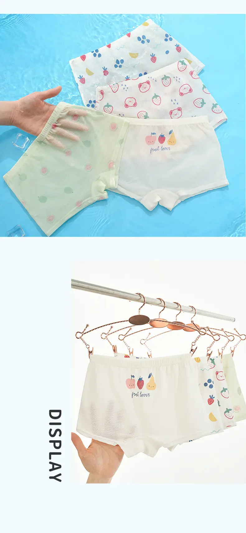 Girls' Modal Underwear Set 4 Pcs Summer No Ppp — feature 12