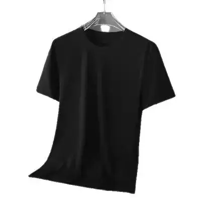 Men's Summer Breathable Solid White T-Shirt - Image 8