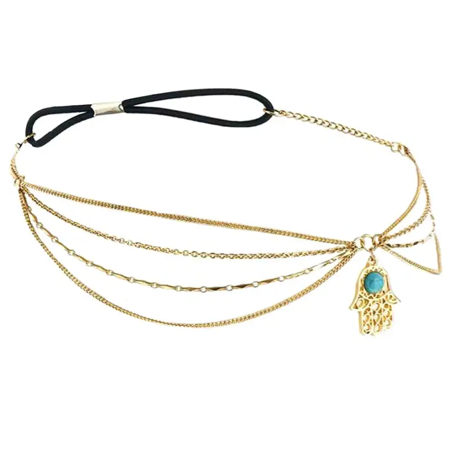 Golden Multi Layered Hair Accessories Set - Image 12
