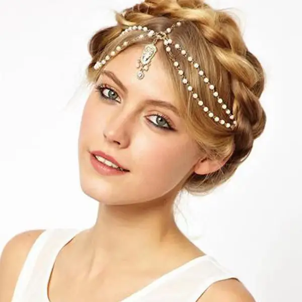 Golden Multi Layered Hair Accessories Set - Image 14