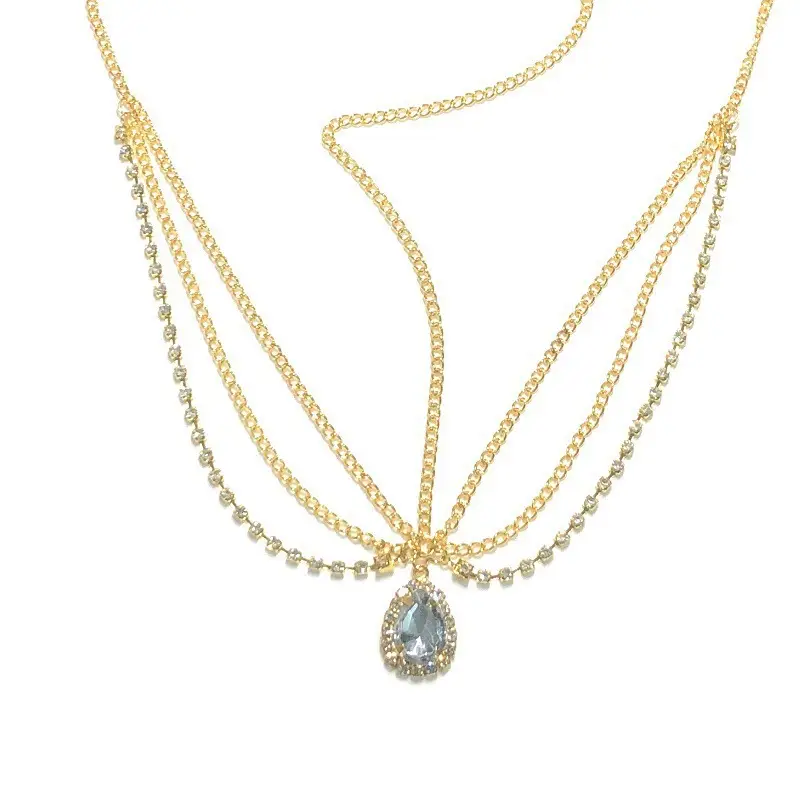Golden Multi Layered Hair Accessories Set - Image 3