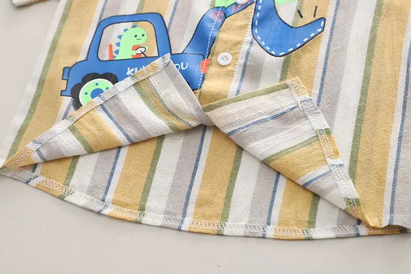 Boys Cotton Striped Shorts Suit Summer 2023 — feature 10