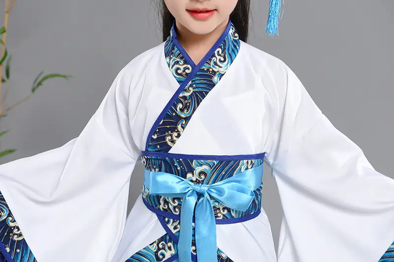 Children Hanfu Costume Red White Primary School Guoxue — feature 24