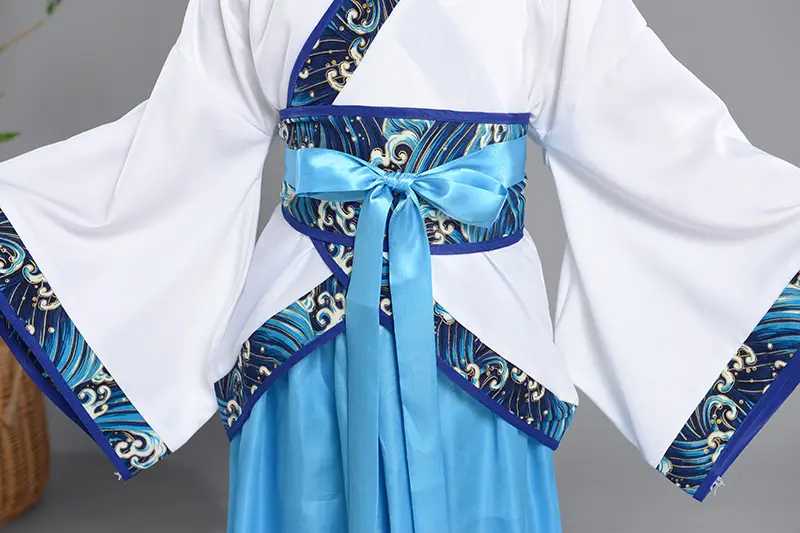 Children Hanfu Costume Red White Primary School Guoxue — feature 25