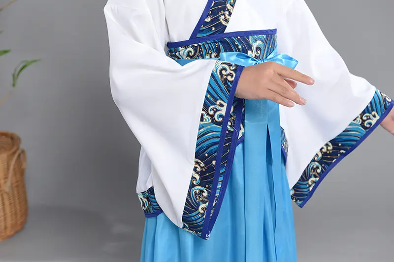 Children Hanfu Costume Red White Primary School Guoxue — feature 26
