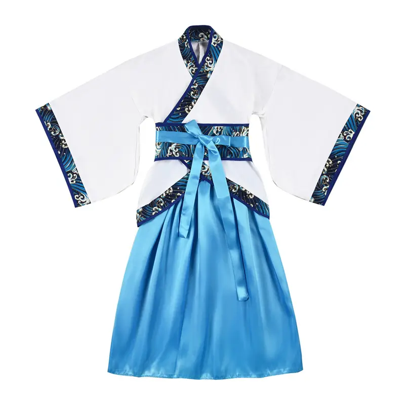 Children Hanfu Costume Red White Primary School Guoxue — feature 7