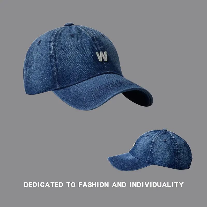 Blue Denim Cowboy Cap for Men Women Spring Summer Autumn Street Fashion - Image 6