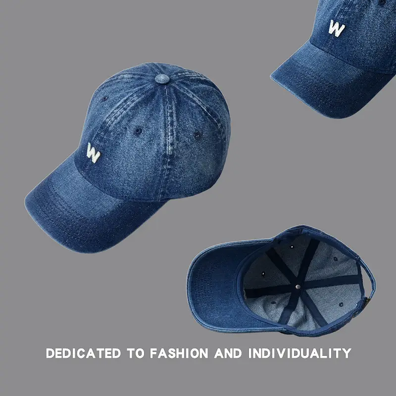 Blue Denim Cowboy Cap for Men Women Spring Summer Autumn Street Fashion - Image 8