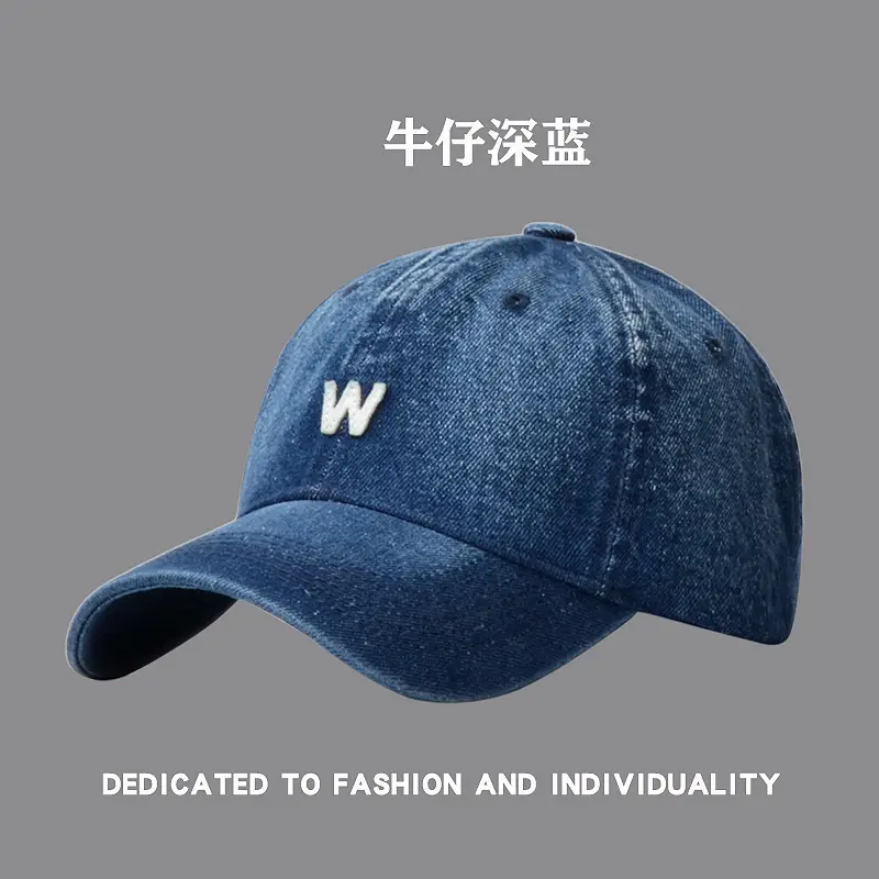 Blue Denim Cowboy Cap for Men Women Spring Summer Autumn Street Fashion — feature 1