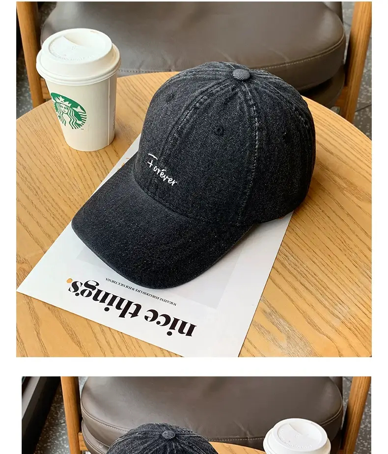 Uncle Stubbies Denim Peaked Cap Blue Vintage Wash — feature 10