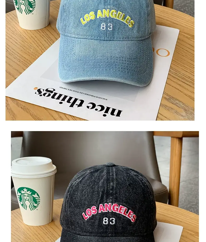 Uncle Stubbies Denim Peaked Cap Blue Vintage Wash — feature 12