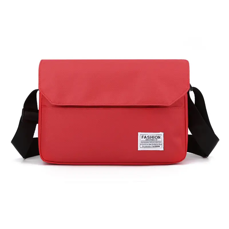 Men's Black Messenger Bag Large Capacity Japanese Casual Style - Image 5