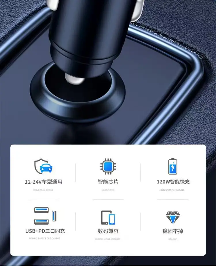 Super Fast Car Charger with LED Design & 66W Output — feature 3
