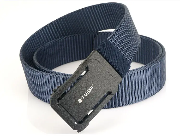 Men's Brown Canvas Belt with Automatic Buckle 3.8cm β feature 18